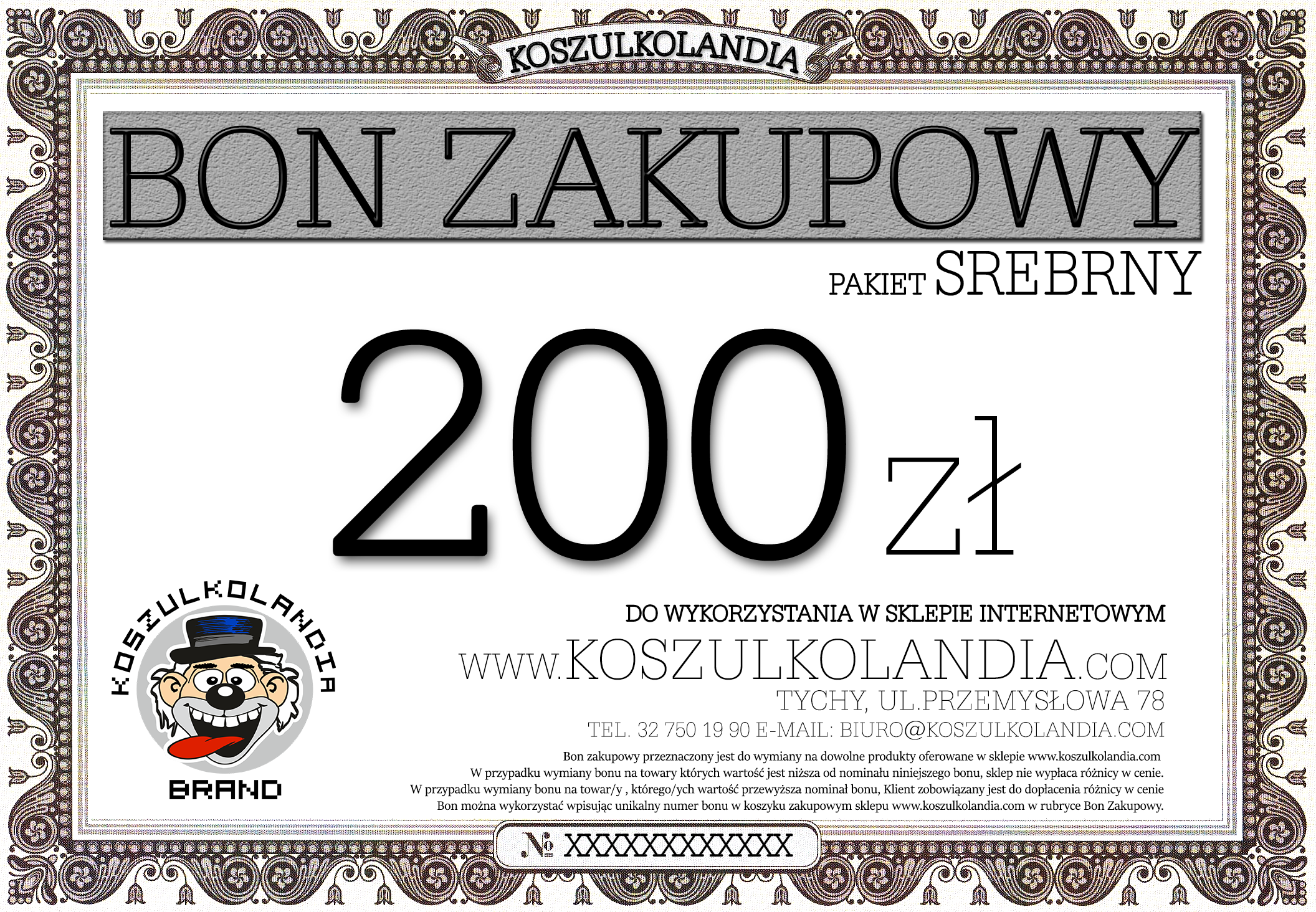 Bon ZAKUPOWY 200 zł 